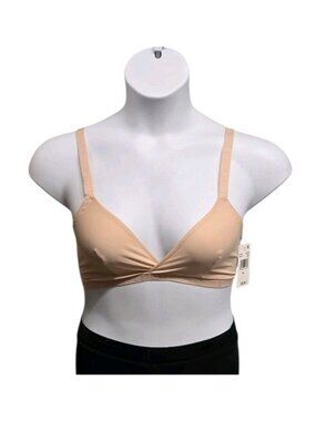 Steve Madden Womens Size XL Rose Dust Pink Triangle Lounge Bra Comfort